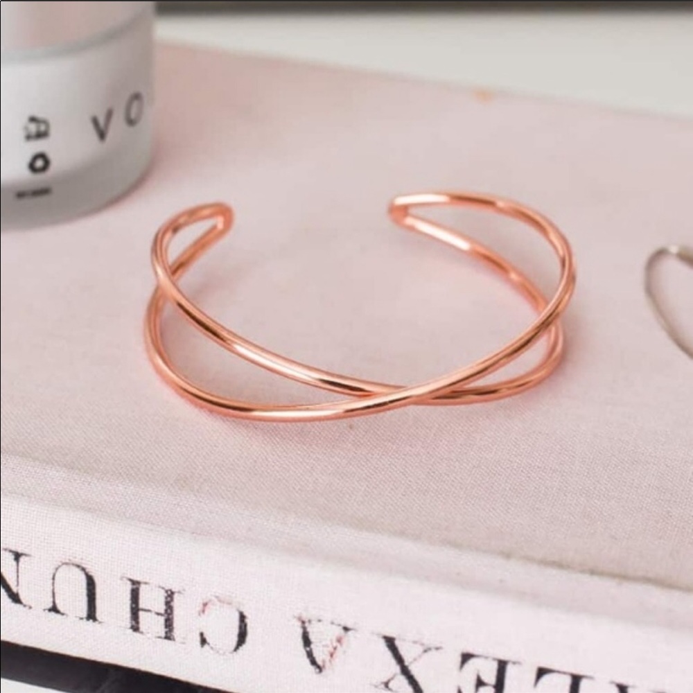 🌴SALE🌴NIP Tribe Alive Rose Gold Criss Cross Cuff